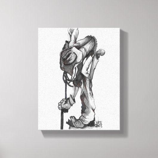 Farbstift zeichnend Leinwand (Vorderseite)