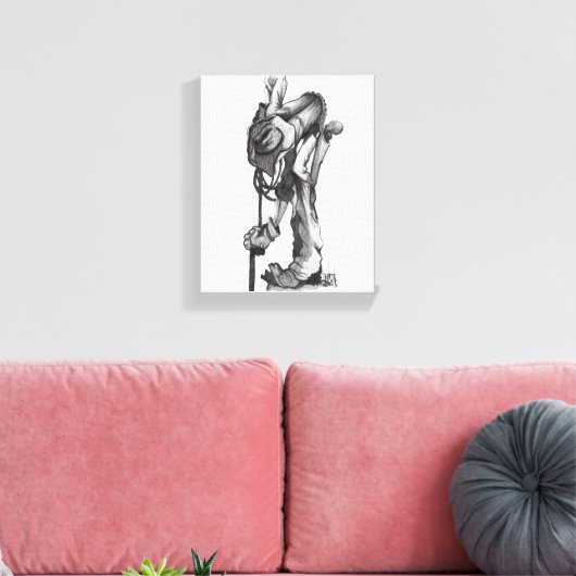 Farbstift zeichnend Leinwand (Insitu (Wohnzimmer))