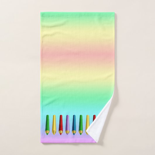 Farbstifte Badhandtuch Set (Handtuch)