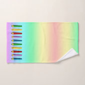 Farbstifte Badhandtuch Set (Handtuch)