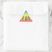 Farbstifte Dreieckiger Aufkleber (Tasche)