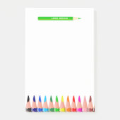 Farbstifte für Lehrer Post-it Klebezettel (Vorderseite)