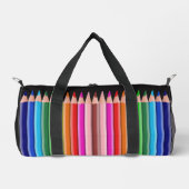 Farbstifte individuelle Name Duffle Bag (Vorderseite)