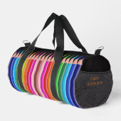 Farbstifte individuelle Name Duffle Bag (Rechte Ecke)