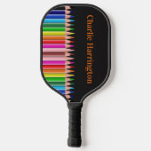 Farbstifte individuelle Name Pickleball Schläger (Rückseite)
