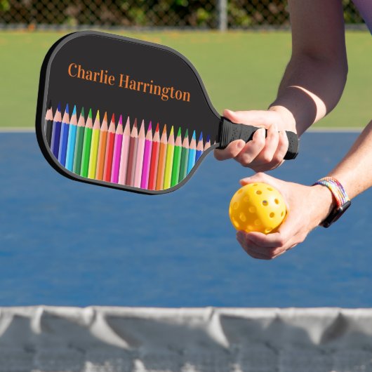Farbstifte individuelle Name Pickleball Schläger (InSitu)