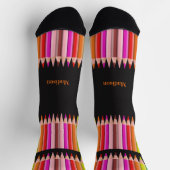 Farbstifte individuelle Name Socken (Oben)