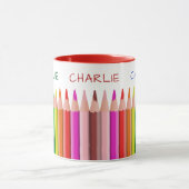 Farbstifte individuelle Name Tasse für Kinder (Zentrum)