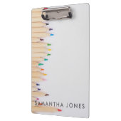 Farbstifte niedlich zurück zur Schule Klemmbrett (Links)