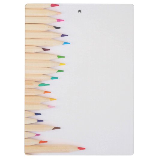 Farbstifte niedlich zurück zur Schule Klemmbrett (Rückseite)