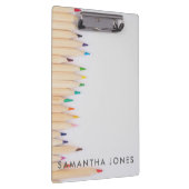 Farbstifte niedlich zurück zur Schule Klemmbrett (Rechts)