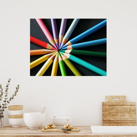 Farbstifte Poster (Küche)