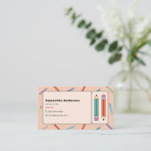 Farbstifte, Privatlehrer Visitenkarte (Stehend Vorderseite)