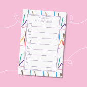 Farbstifte Rahmen Lehrer für Post-It-Notizen Post-it Klebezettel