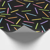 Farbstifte Schwarz Geschenkpapier (Ecke)