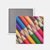 Farbstifte Stifte Hintergrund Textur Magnet (Vorderseite/Rückseite)