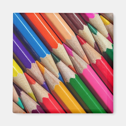 Farbstifte Stifte Hintergrund Textur Magnet (Vorne)
