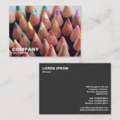 Farbstifte Visitenkarte (Vorne/Hinten)