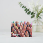 Farbstifte Visitenkarte (Stehend Vorderseite)