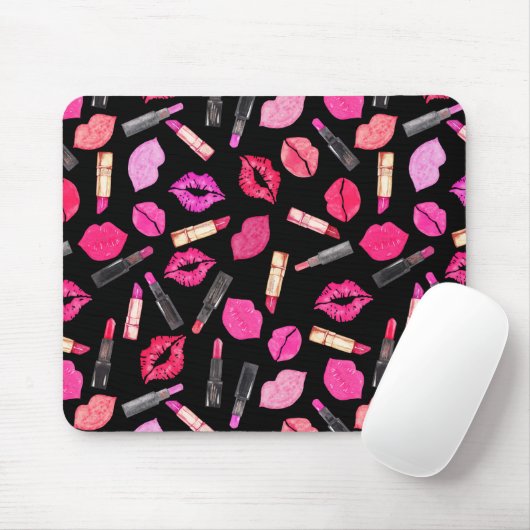 Farbstiftmuster für Lipstick-Makeup-Künstlermouse Mousepad (Mit Mouse)