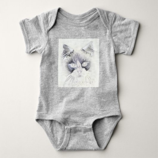 Farbstiftskizze Baby Strampler (Vorderseite)