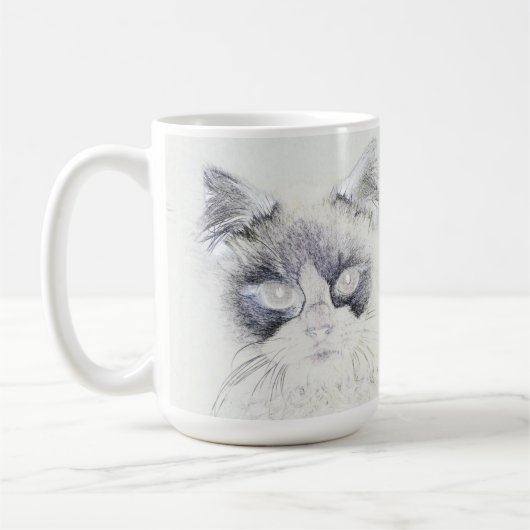 Farbstiftskizze Kaffeetasse (Links)