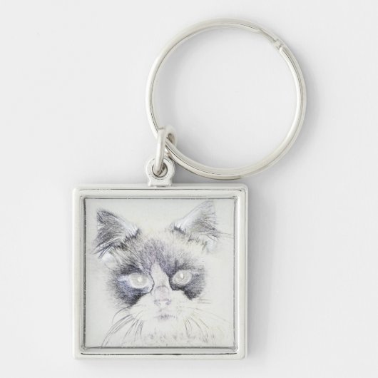 Farbstiftskizze Schlüsselanhänger (Vorne)