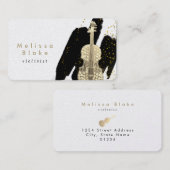 Farbstil mit schwarzen Pinselstrichen Visitenkarte (Vorne/Hinten)