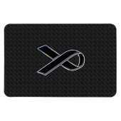 Farbstil Schwarzes Band-Bewusstsein Dekoration Magnet (Horizontal)