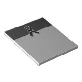 Farbstil Schwarzes Band-Bewusstsein Dekoration Notizblock (angewinkelt)