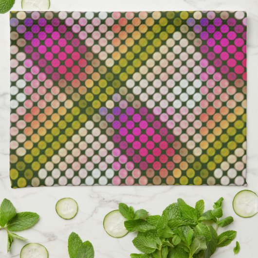 Farbstil von Ipanema in wiederholten Tasten und Fo Geschirrtuch (Gefaltet)