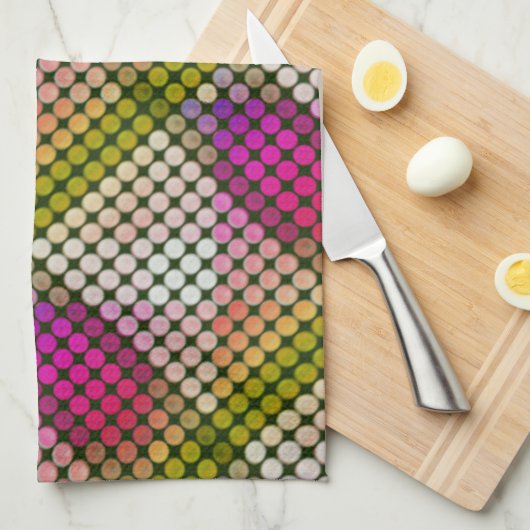 Farbstil von Ipanema in wiederholten Tasten und Fo Geschirrtuch (Viertel Falte)