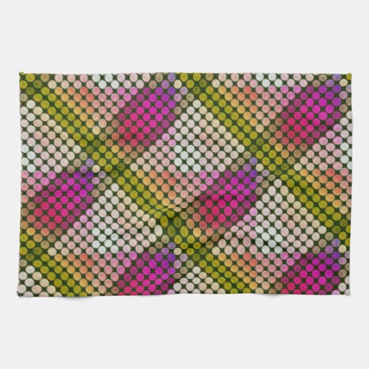 Farbstil von Ipanema in wiederholten Tasten und Fo Geschirrtuch (Horizontal)