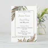 Farbstoff grün, braun, blau einladung (Stehend Vorderseite)