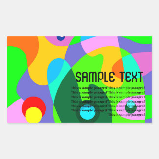 Farbstoffkreis abstrakter Hintergrund Rechteckiger Aufkleber