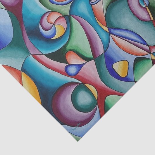 Farbstoffpapier Seidenpapier (Ausschnitt)