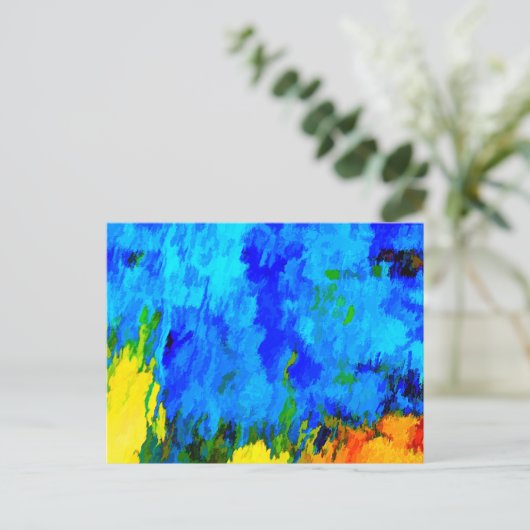 FARBSTORM POSTKARTE (Stehend Vorderseite)