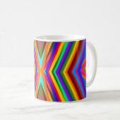 Farbstrahlen Regenbogen Tasse (VorderseiteRechts)