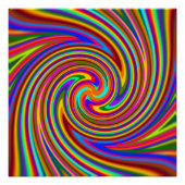 Farbstrahlröhren Rainbow Poster (Vorderseite)