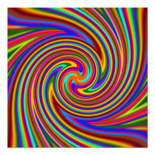 Farbstrahlröhren Rainbow Poster (Vorderseite)