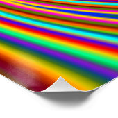 Farbstrahlröhren Rainbow Poster (Ecke)