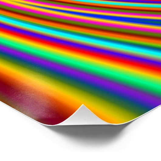 Farbstrahlröhren Rainbow Poster (Ecke)