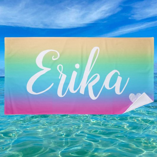 Farbstrandhandtuch des Regenbogens, Mitbewohner Strandtuch