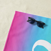 Farbstrandhandtuch des Regenbogens, Mitbewohner Strandtuch (Beispiel)