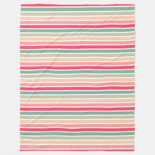 Farbstreifen 01 - Horizontal Fleecedecke (Vorderseite)