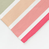 Farbstreifen 01 - Horizontal Fleecedecke (Ecke)