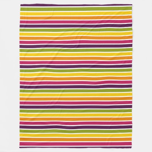 Farbstreifen 03 - Horizontal Fleecedecke (Vorderseite)