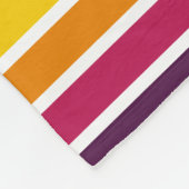 Farbstreifen 03 - Horizontal Fleecedecke (Ecke)