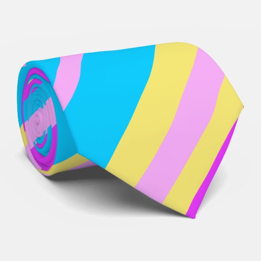 Farbstreifen 2 - Diagonal Krawatte (Gerollt)