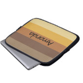 Farbstreifen - Anpassbar Laptopschutzhülle (Vorne Knopf)